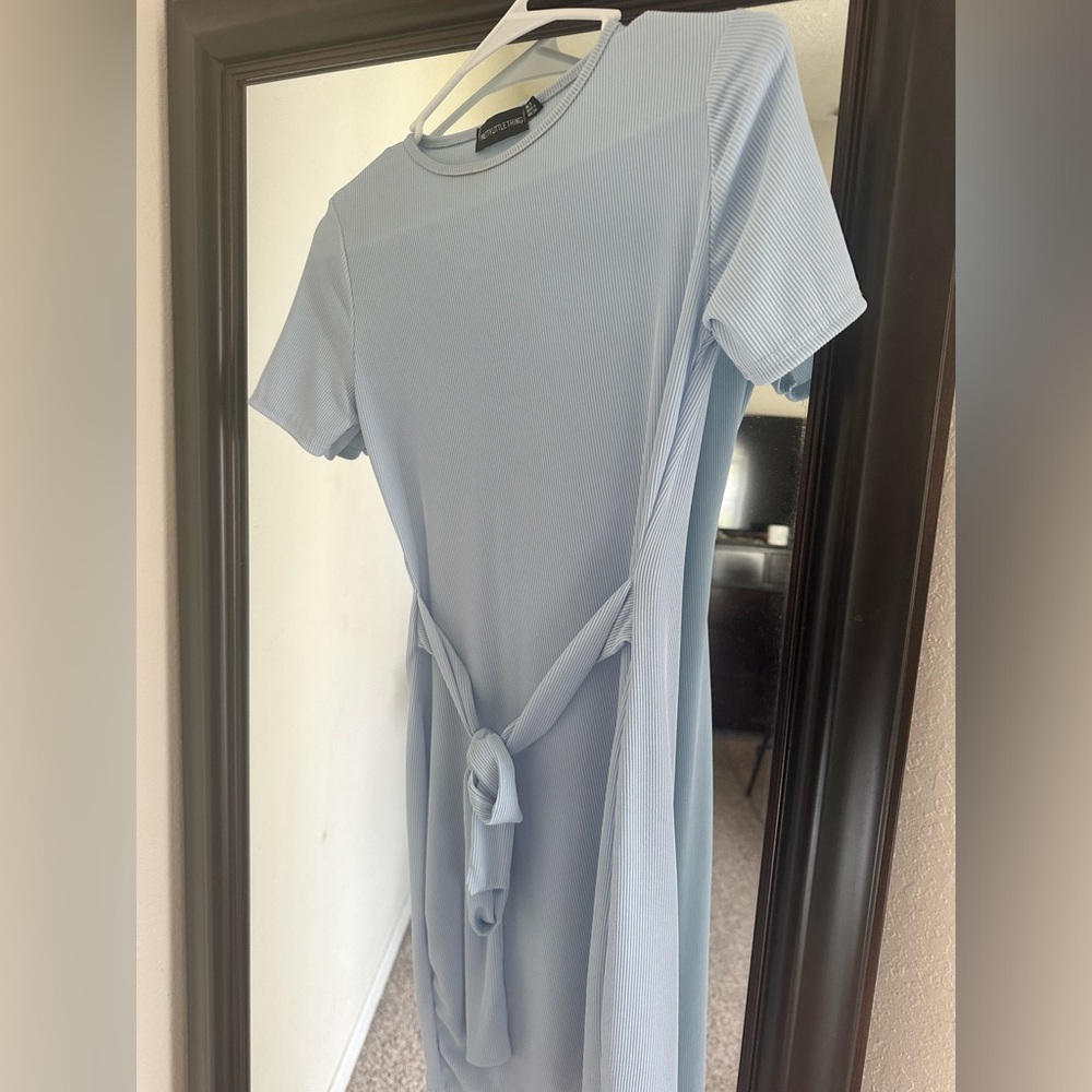 Light Blue Mini Dress Size 4 Pretty Little Things